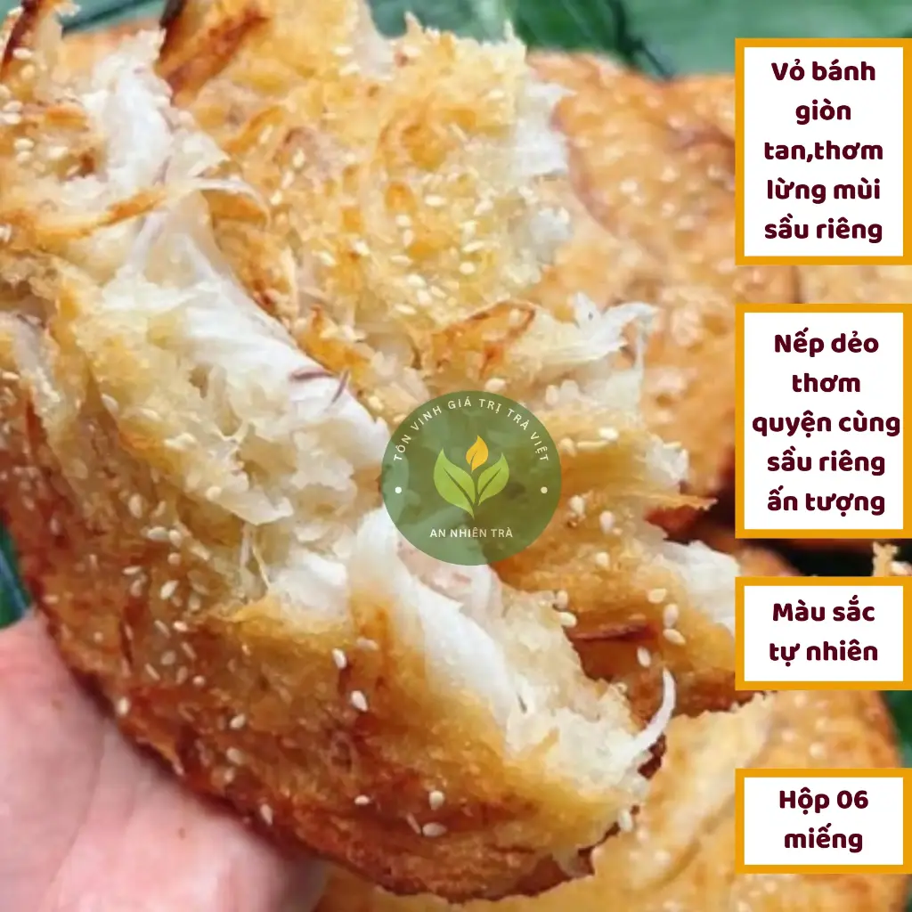 Bánh sắn nếp nướng sầu riêng