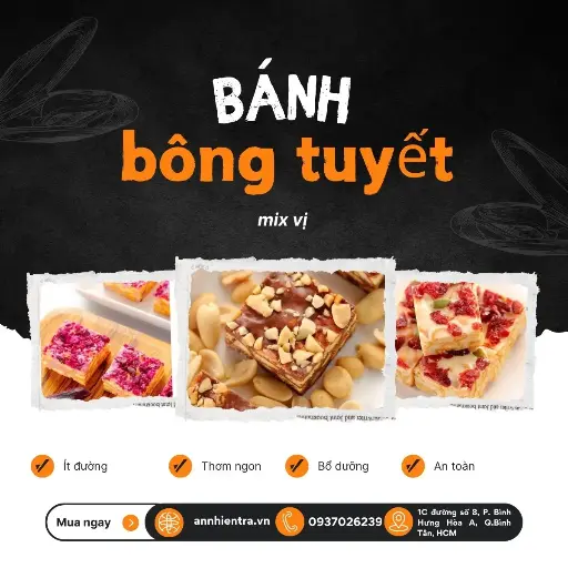 Bánh bông tuyết mix vị