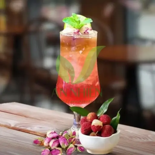 Set Trà vải hoa hồng(Set tự pha tại nhà)