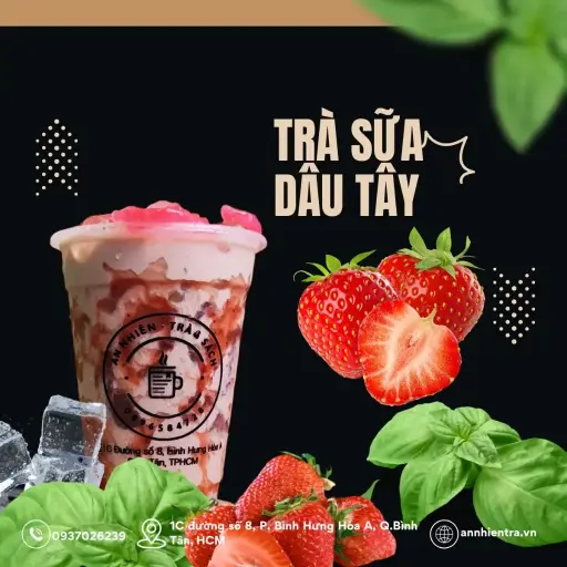 Set Hồng trà dâu tây
