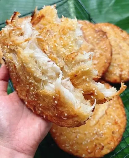 Bánh sắn nếp nướng